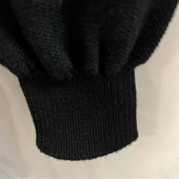 GAP KIDS DRESS, Size L / 10, Black Long Sleeve Cable Knit Sweater Dress. - Picture 6 of 13